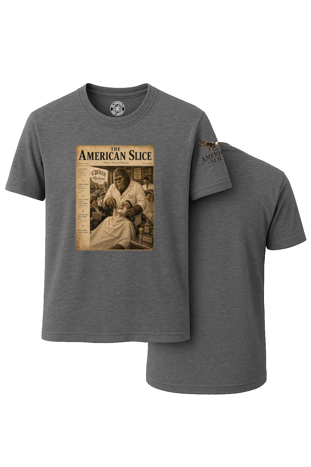 Harry's Barbershop American Slice T-Shirt (Black)